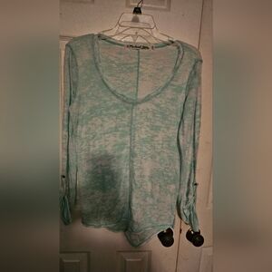 Michael Stars mint green, light weight long sleeve shirt